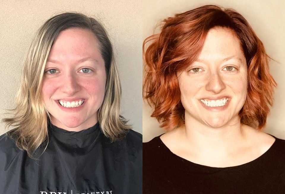 Redhead color and cut transformation – by Veronica